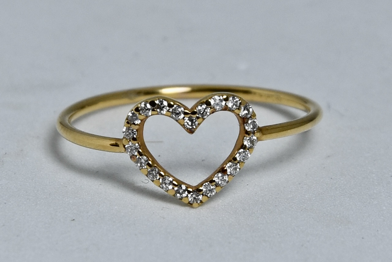 Immagine di ANELLO CUORE ZIRCONI